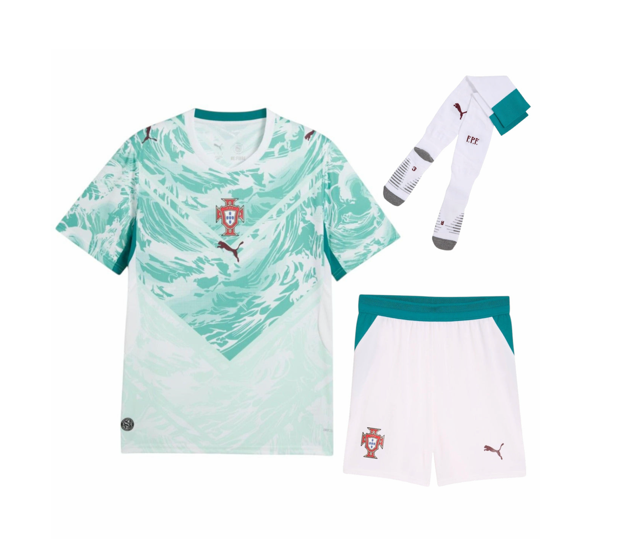 Portugal Soccer Jersey Away Full Kit 2026 World Cup Edition in White