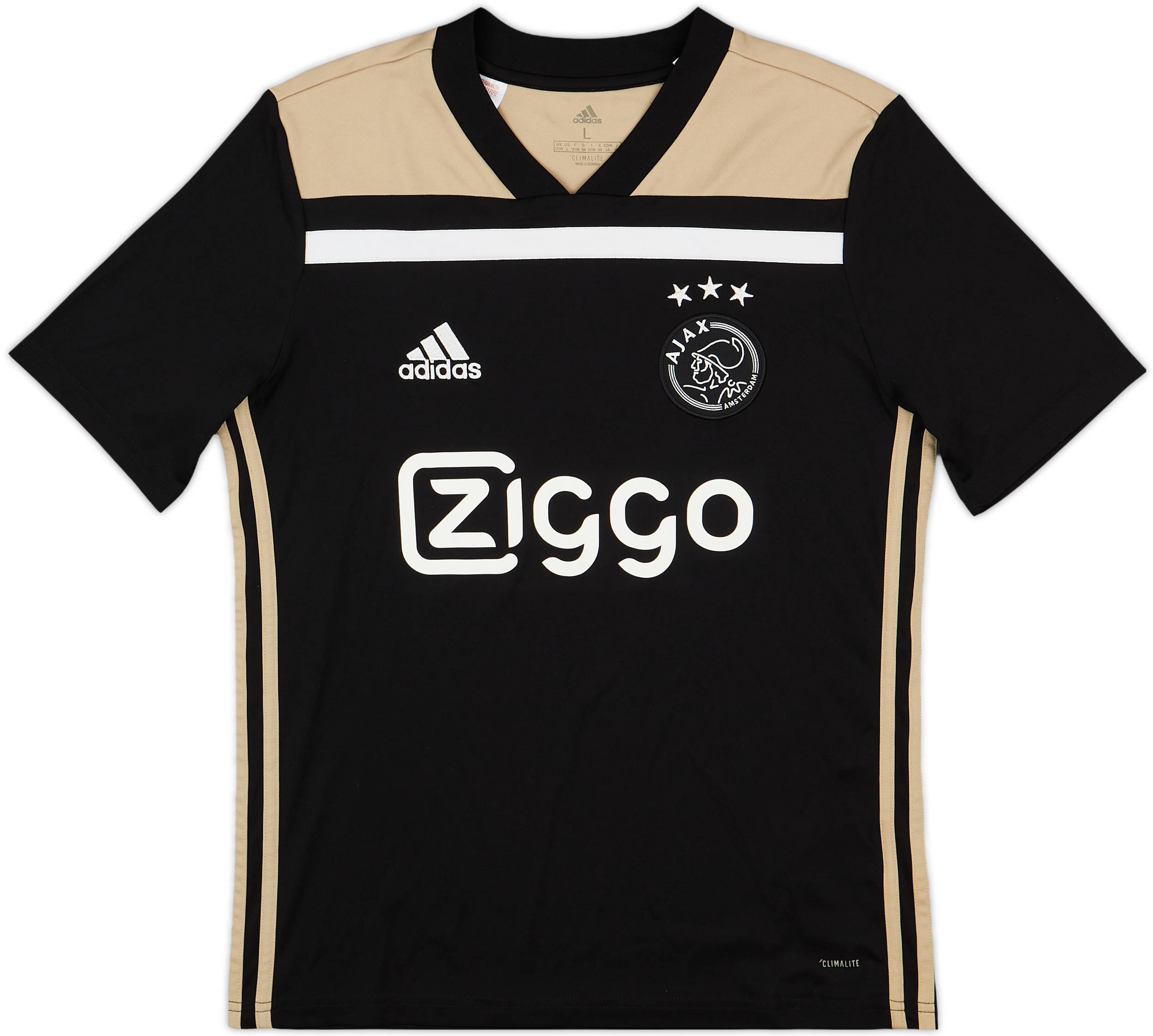 AJAX Retro Football Jersey Away Custom Shirt 2018/19 in Black