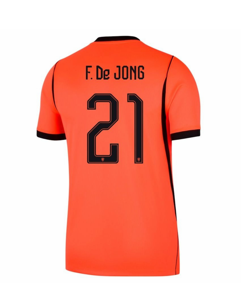 F.DE JONG #21 Netherlands Football Jersey Home Custom Shirt World Cup 2026