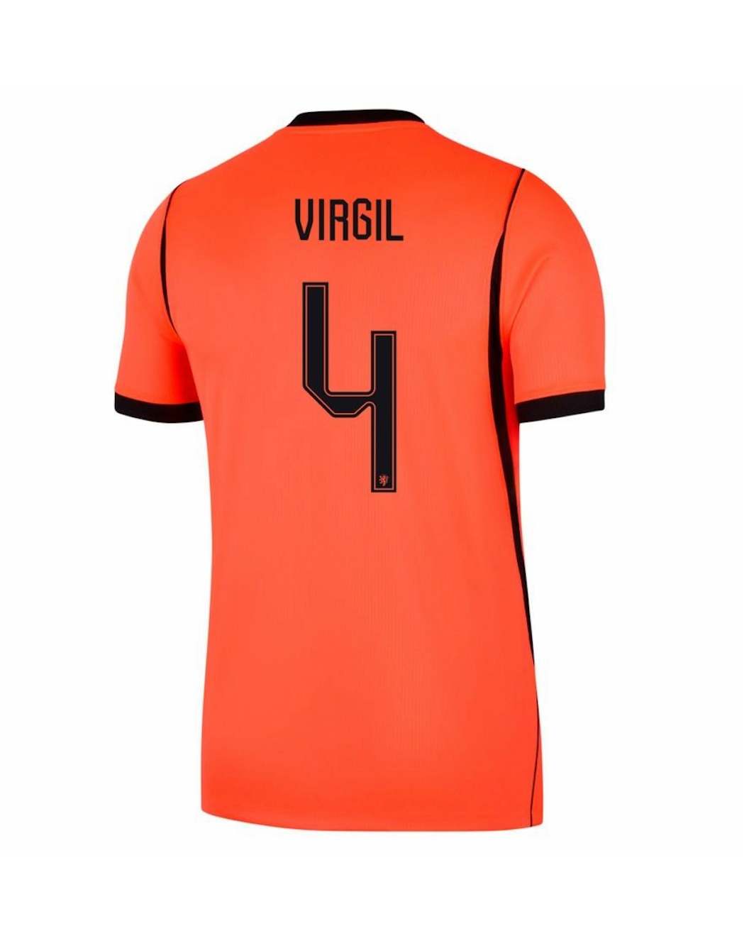 Virgil #4 Netherlands Football Jersey Home Custom Shirt 2026 World Cup Edition in Orange