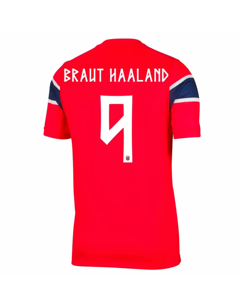 BRAUT HAALAND #9 Norway Football Jersey Home Custom Shirt World Cup 2026