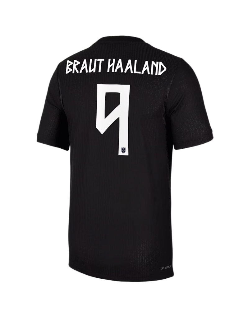 BRAUT HAALAND #9 Norway Authentic Football Jersey Away Shirt World Cup 2026