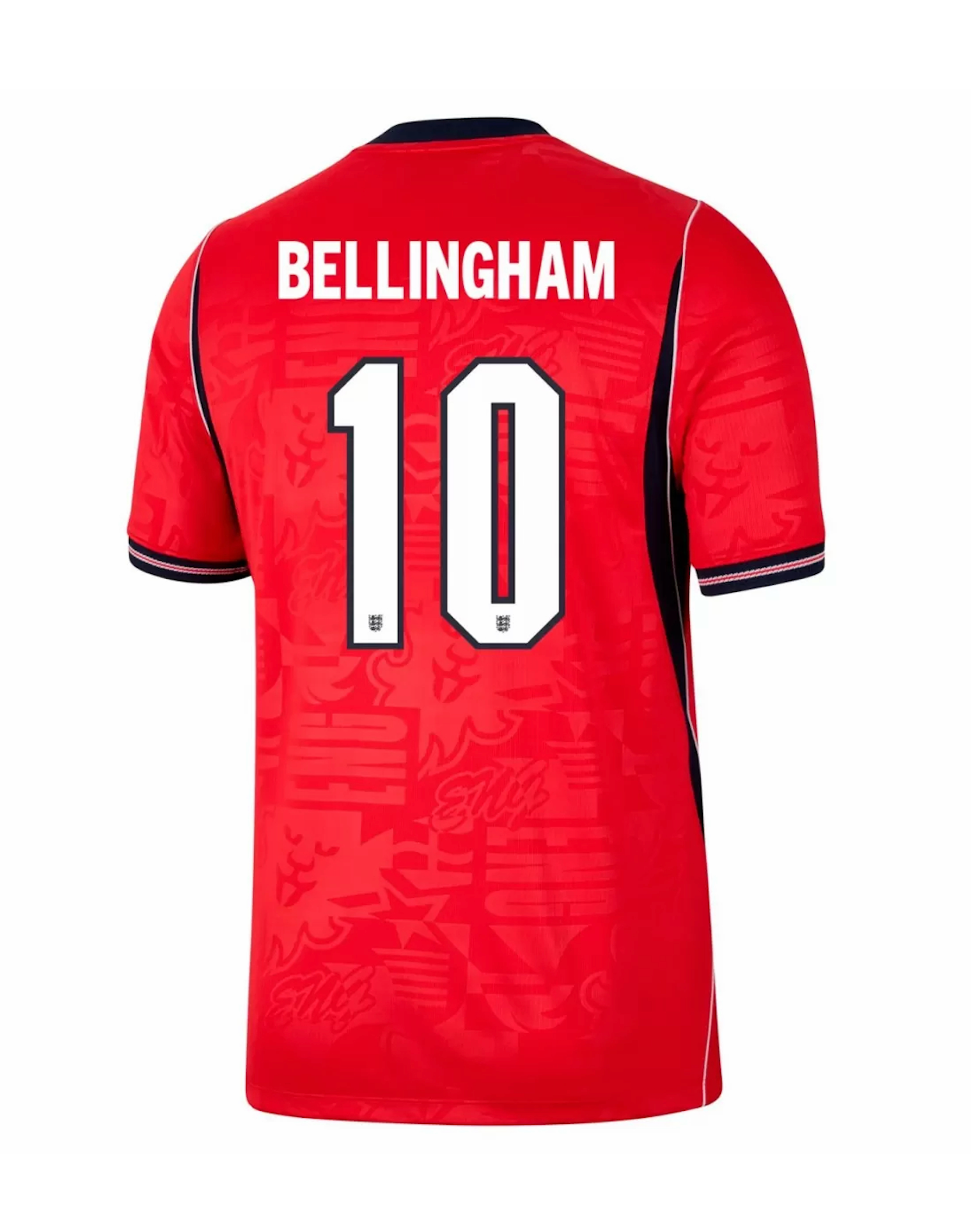 Bellingham #10 England Soccer Jersey Away Custom Shirt 2026 World Cup Edition in Red