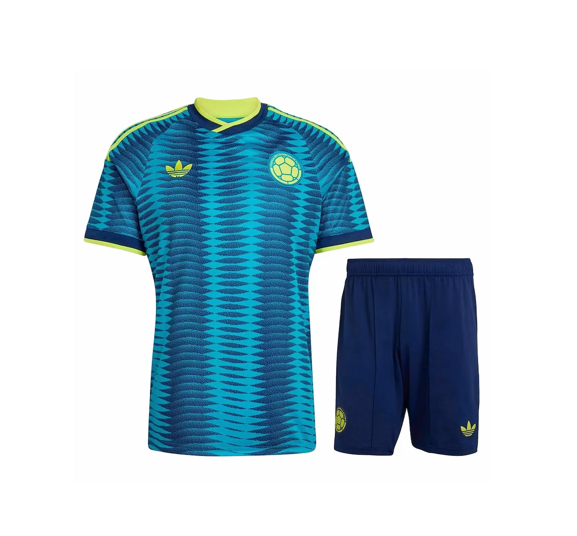 Colombia Soccer Jersey Away Jersey & Shorts Kit 2026 World Cup Edition in Blue