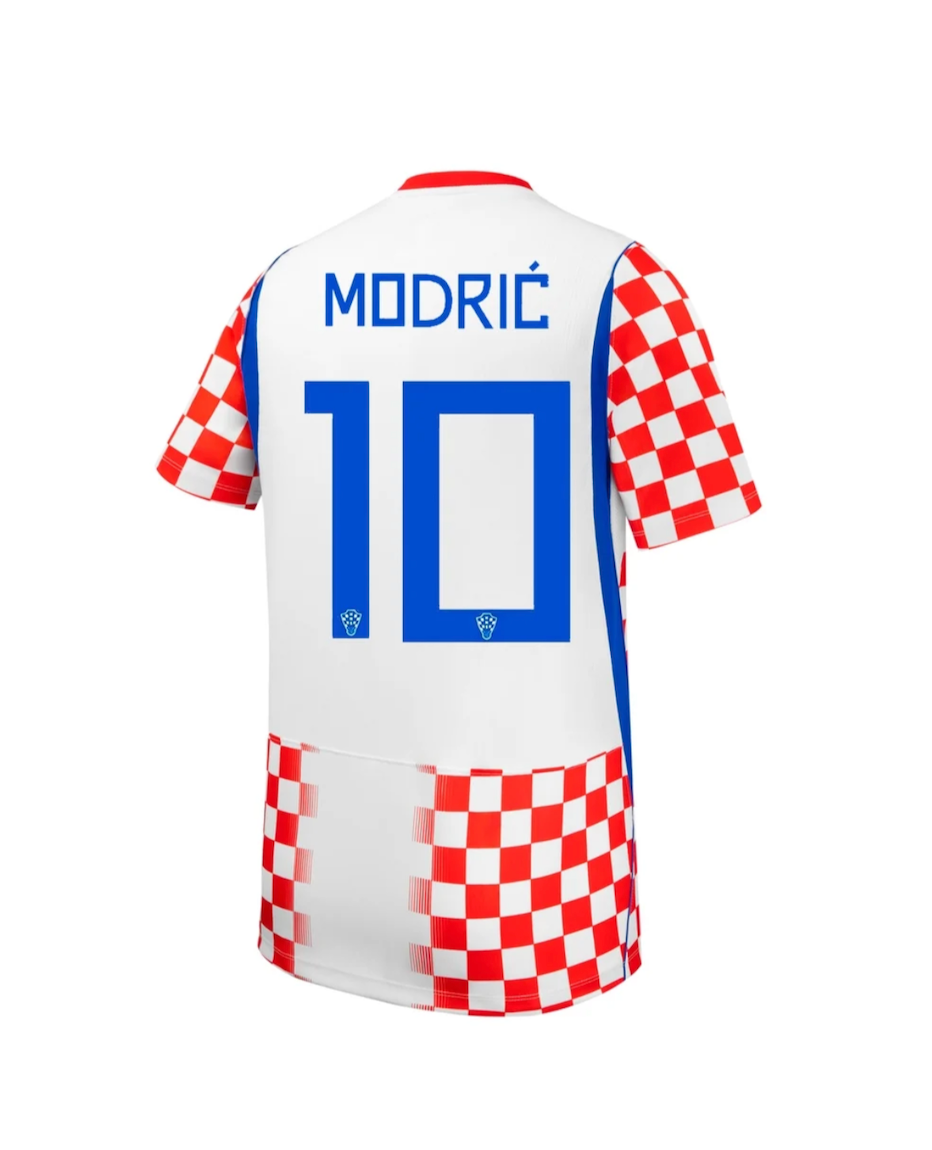 Modrić #10 Croatia Soccer Jersey Home Custom Shirt 2026 World Cup Edition in Red&White