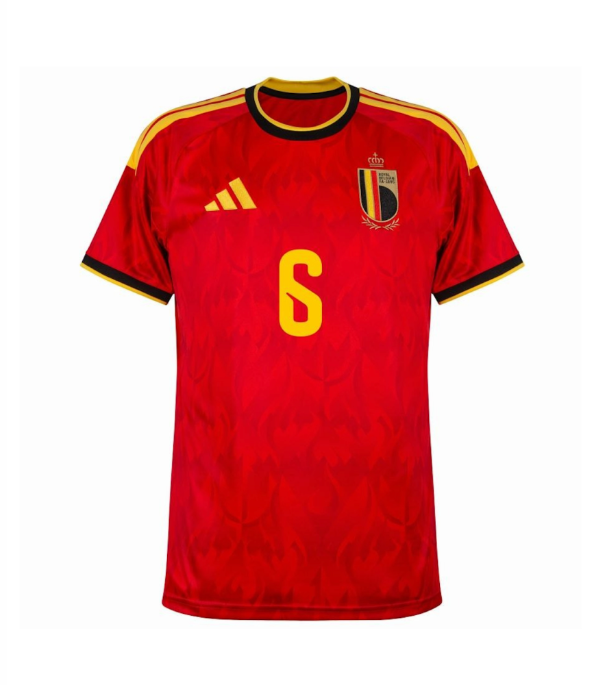WITSEL #6 Belgium Soccer Jersey Home Custom Shirt World Cup 2026