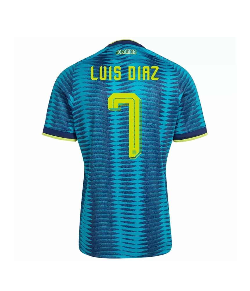 LUIS DíAZ #7 Colombia Soccer Jersey Away Custom Shirt World Cup 2026