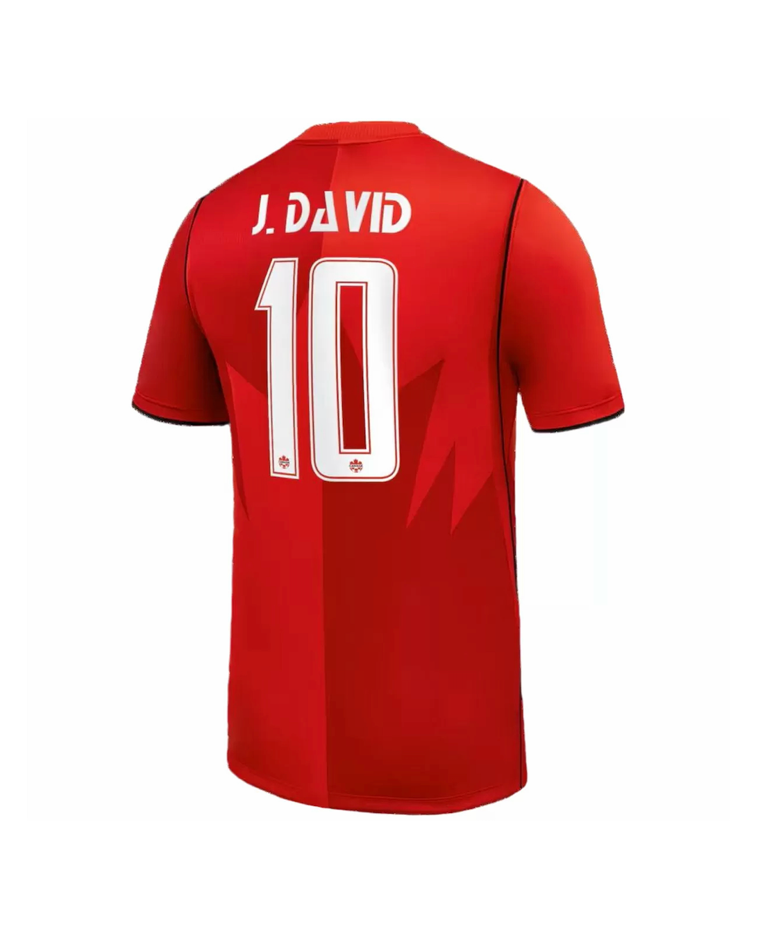 J. David #10 Canada Soccer Jersey World Cup Home Custom Shirt 2026 2026 World Cup Edition in Red