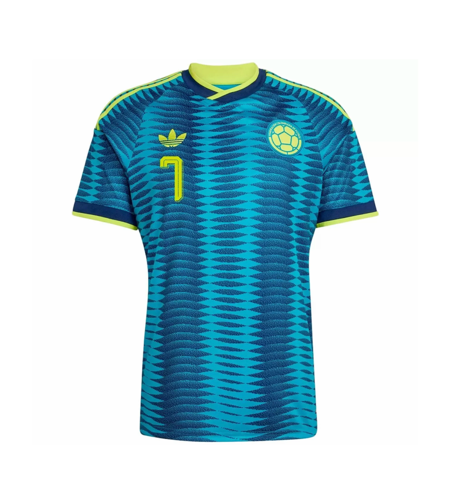 LUIS DíAZ #7 Colombia Soccer Jersey Away Custom Shirt World Cup 2026