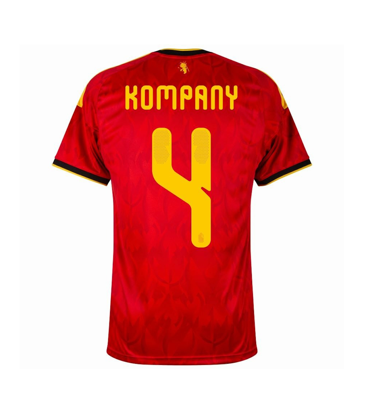 Kompany #4 Belgium Soccer Jersey Home Custom Shirt 2026 World Cup Edition in Red