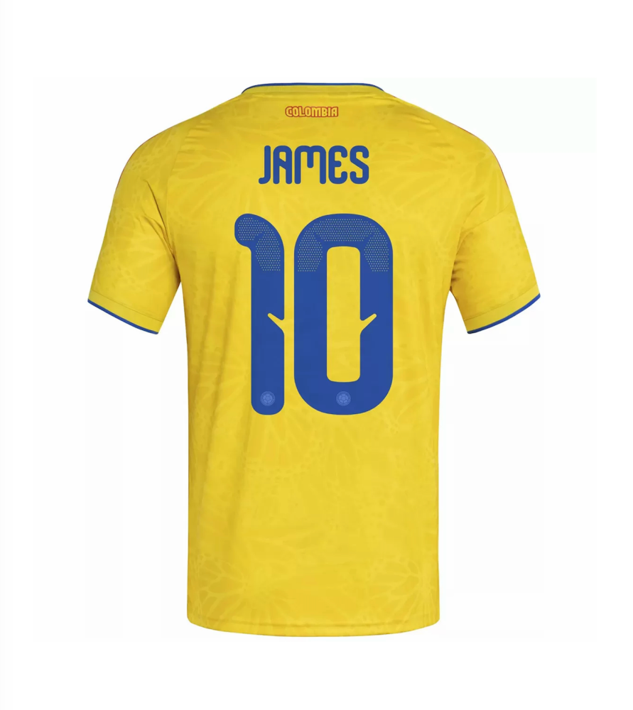JAMES #10 Colombia Soccer Jersey Home Custom Shirt World Cup 2026