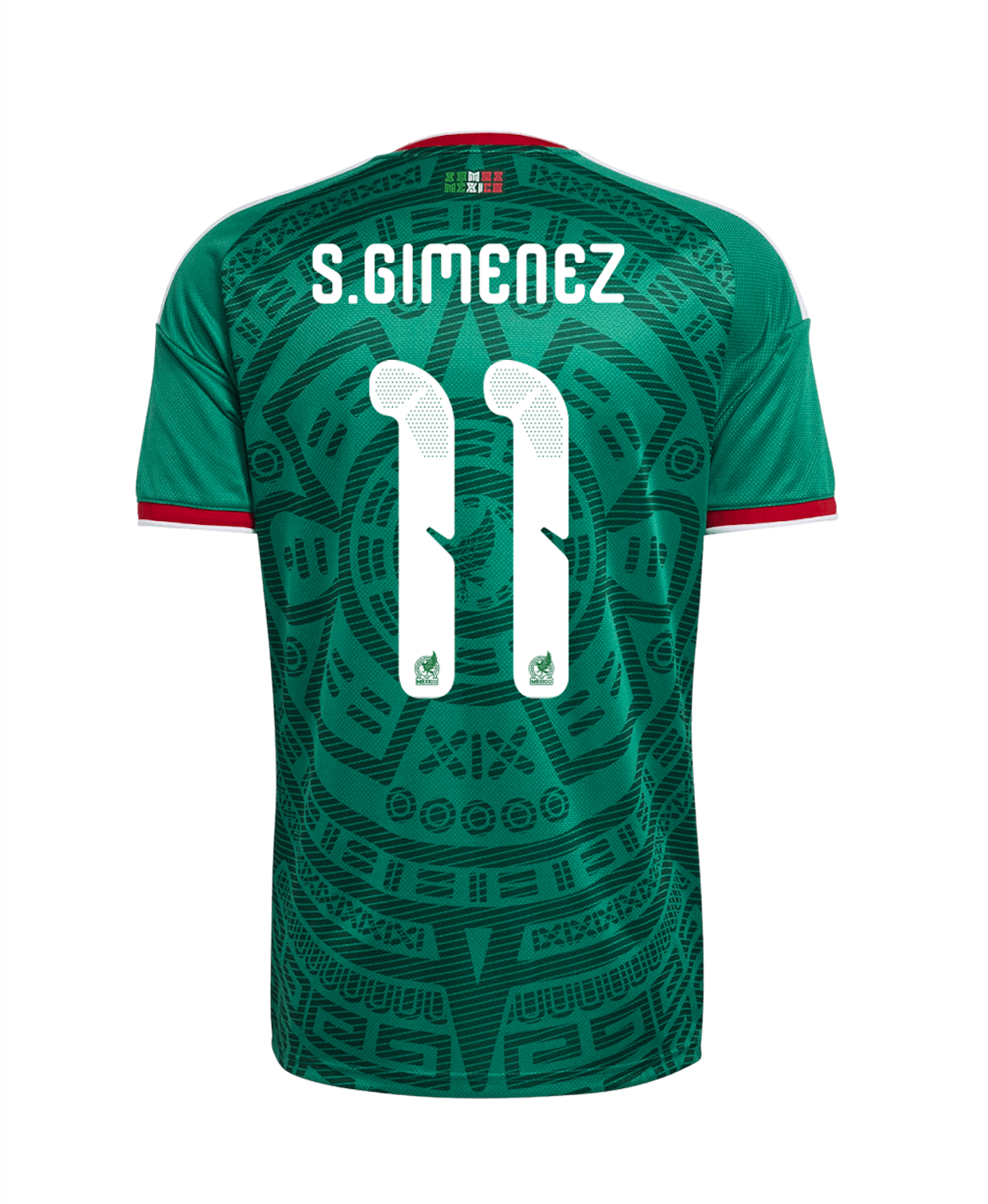 S.gimenez #11 Mexico Soccer Jersey Home Custom Shirt 2026 World Cup Edition in Green