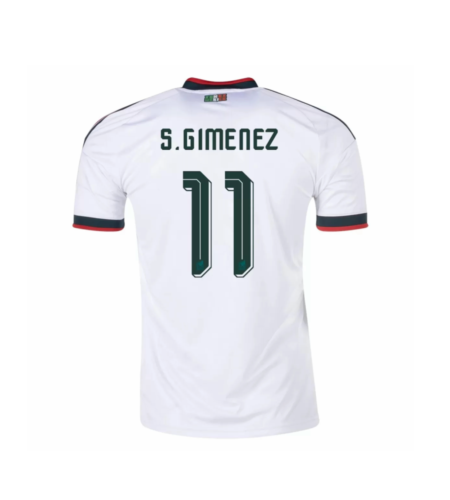 S.GIMENEZ #11 Mexico Soccer Jersey Away Custom Shirt World Cup 2026