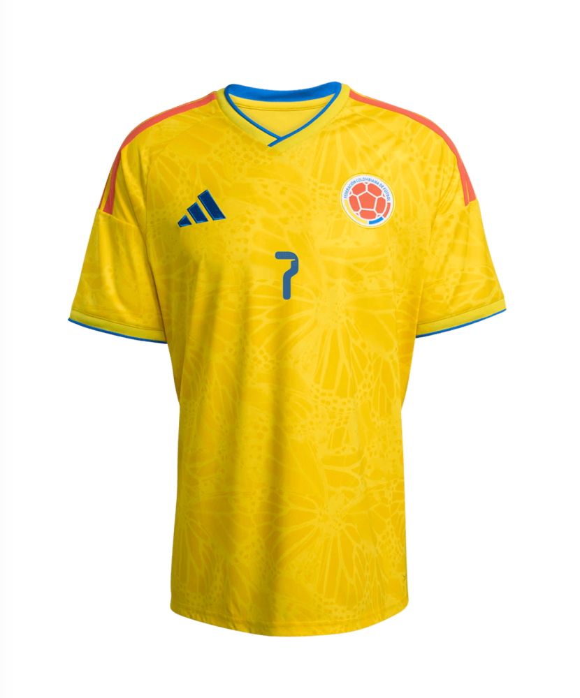 LUIS DíAZ #7 Colombia Soccer Jersey Home Custom Shirt World Cup 2026