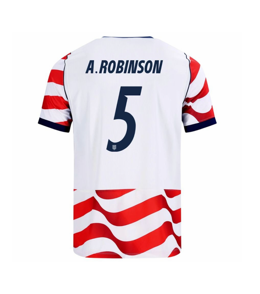 A.ROBINSON #5 USA Soccer Jersey Home Custom Shirt World Cup 2026