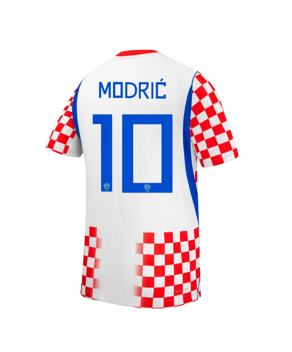Modrić #10 Croatia Authentic Soccer Jersey Home Shirt 2026 World Cup Edition in Red&White