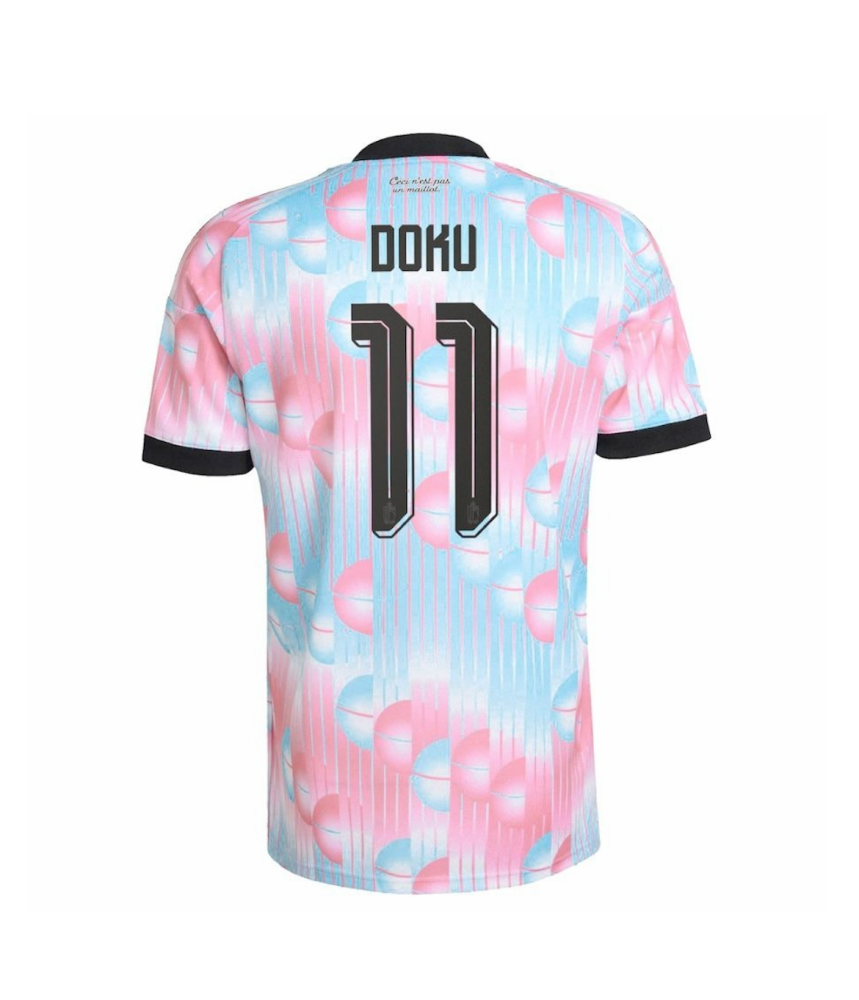 DOKU #11 Belgium Football Jersey Away Custom Shirt World Cup 2026