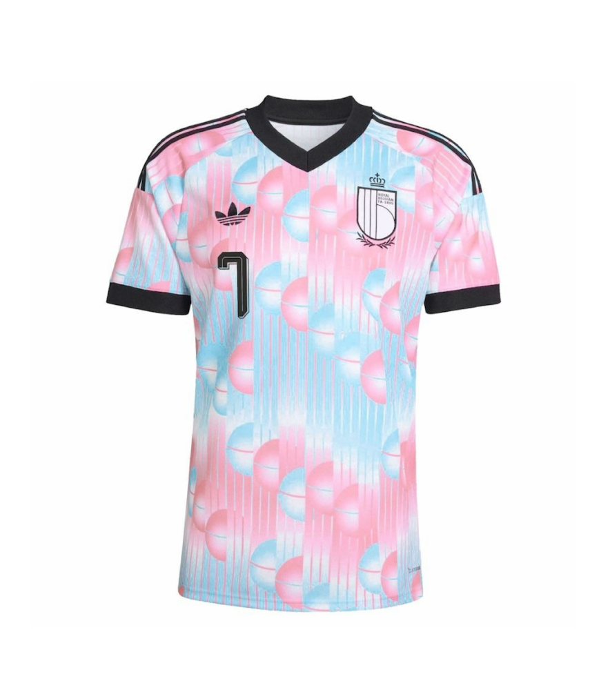 DE BRUYNE #7 Belgium Football Jersey Away Custom Shirt World Cup 2026