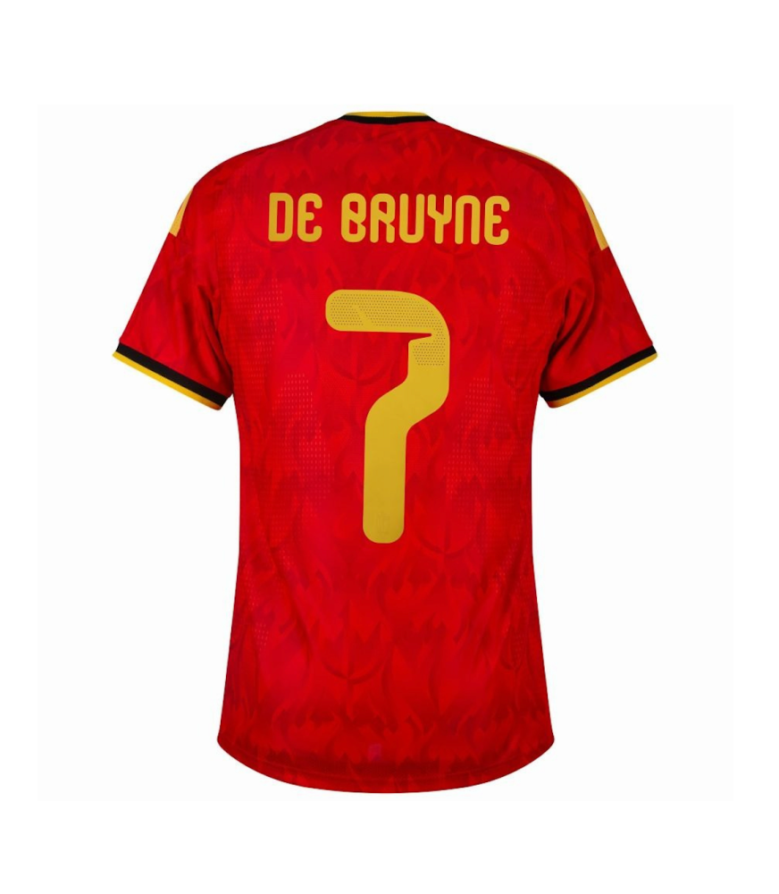 DE BRUYNE #7 Belgium Authentic Football Jersey Home Shirt World Cup 2026