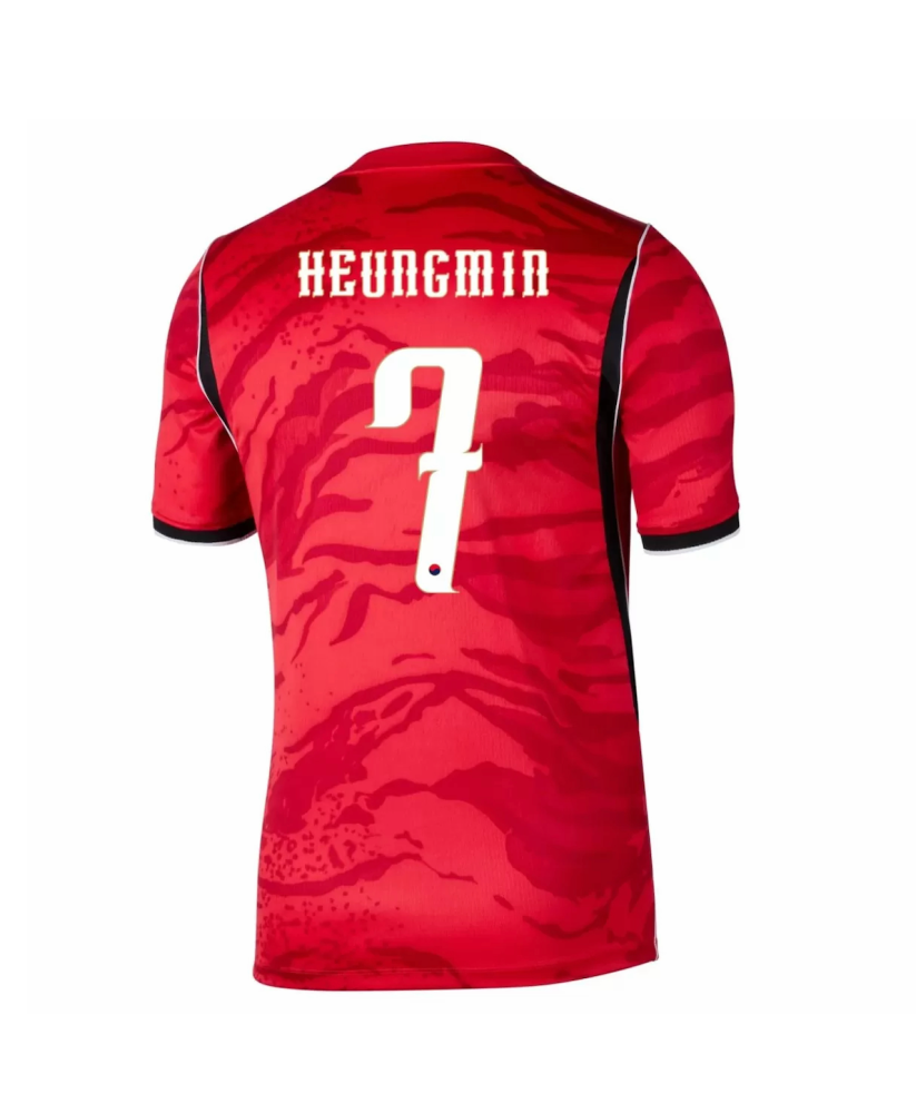 HEUNGMIN #7 South Korea Soccer Jersey Home Custom Shirt World Cup 2026