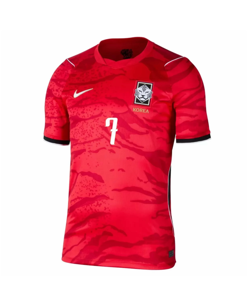 HEUNGMIN #7 South Korea Soccer Jersey Home Custom Shirt World Cup 2026