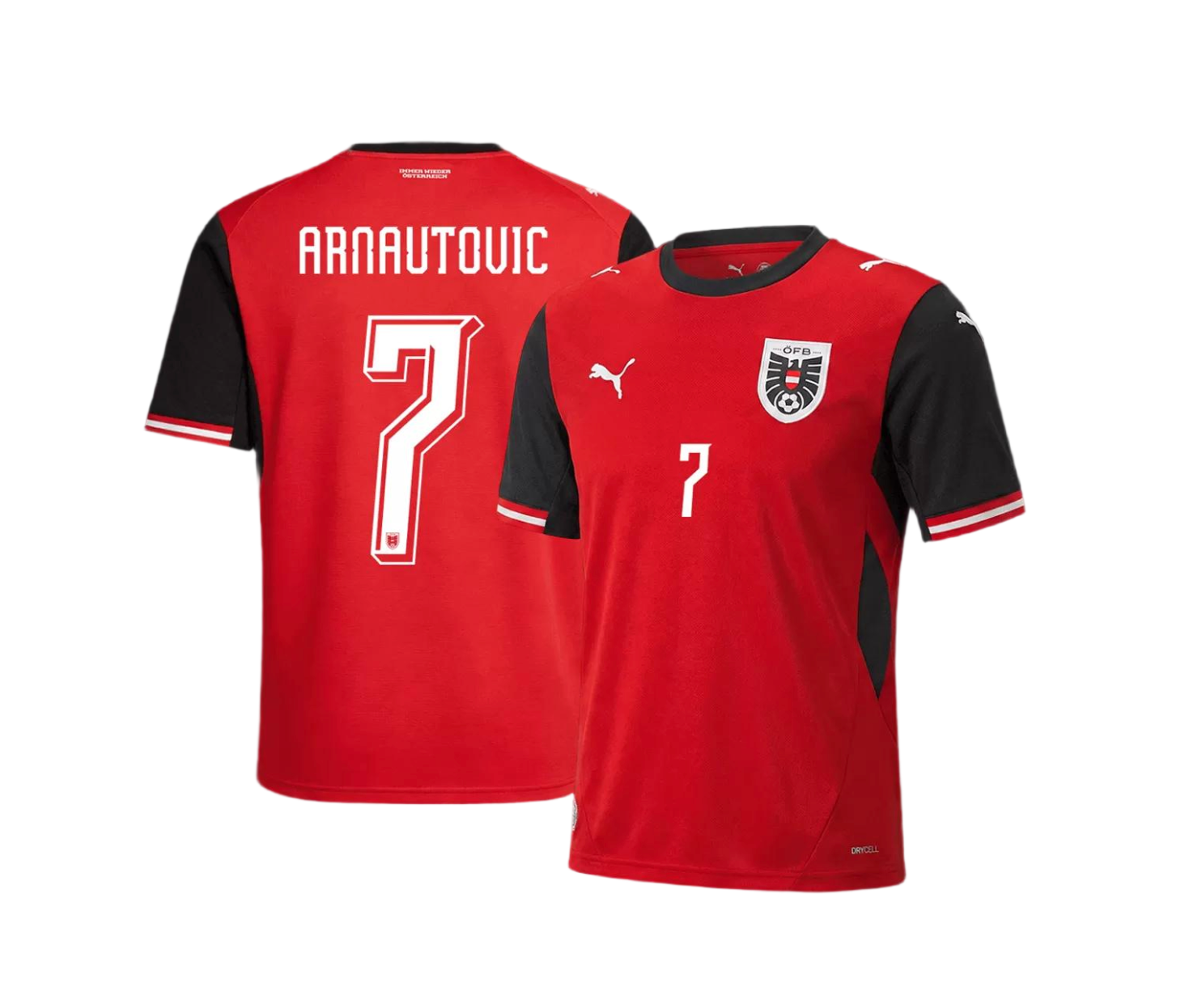 Arnautovic #7 Austria Soccer Jersey Home Custom Shirt 2026 World Cup Edition in Red