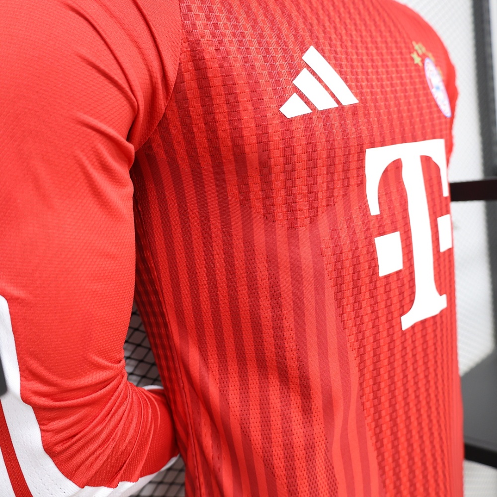 Authentic Bayern Munich Football Jersey Home Long Sleeve Shirt 2026/27