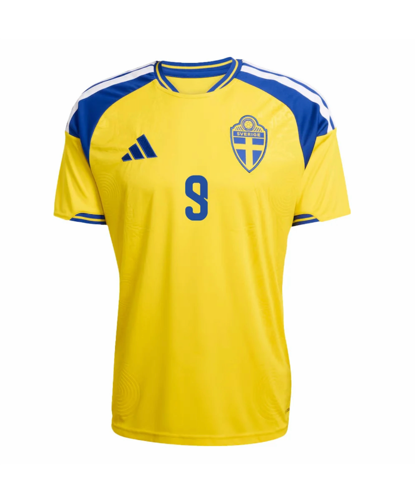  Isak #9 Sweden Football Jersey Home Custom Shirt World Cup 2026