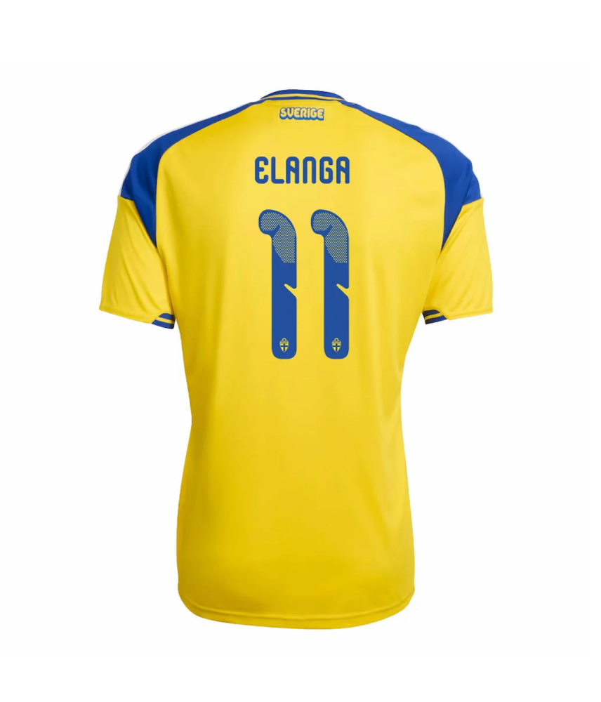 Elanga #11 Sweden Football Jersey Home Custom Shirt World Cup 2026