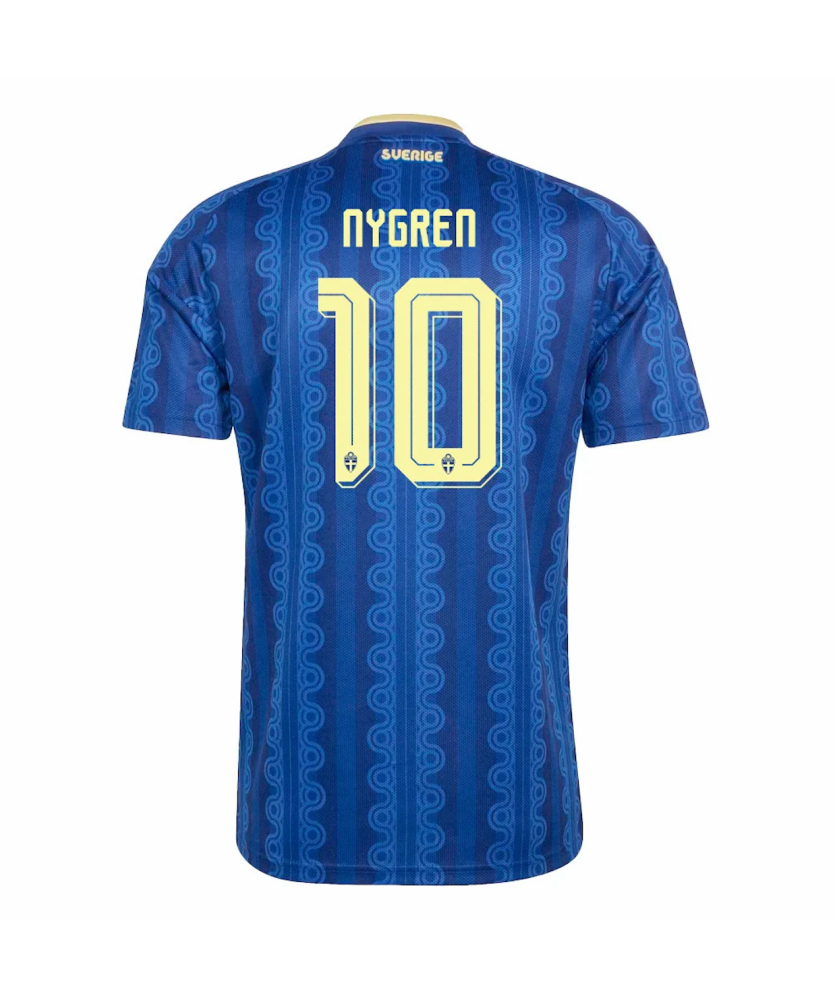 Nygren #10 Sweden Football Jersey Away Custom Shirt World Cup 2026