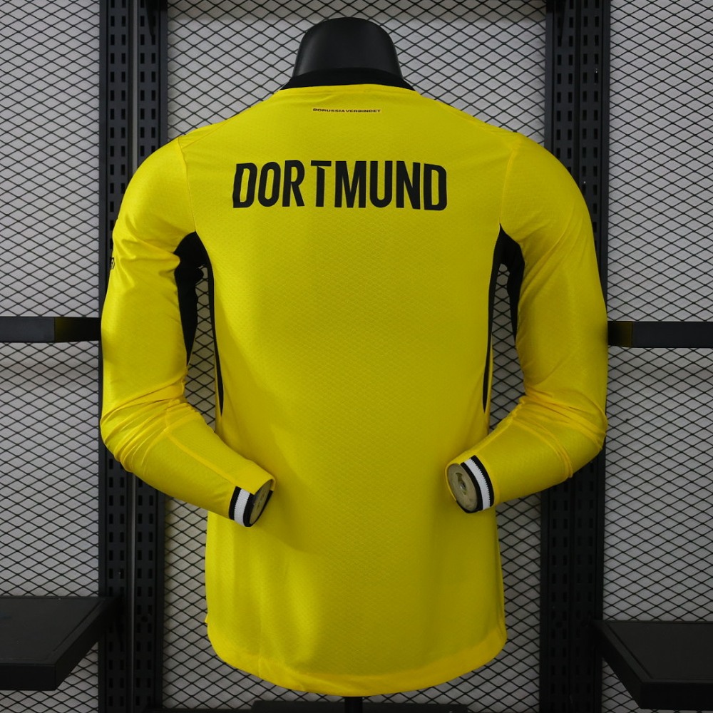 Borussia Dortmund Authentic Home Long Sleeve Football Shirt 2026/27