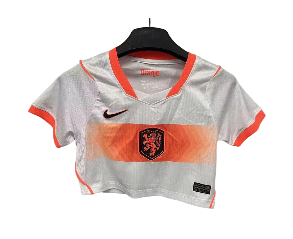 Netherlands Football Jersey Women's Away Crop Top World Cup 2026