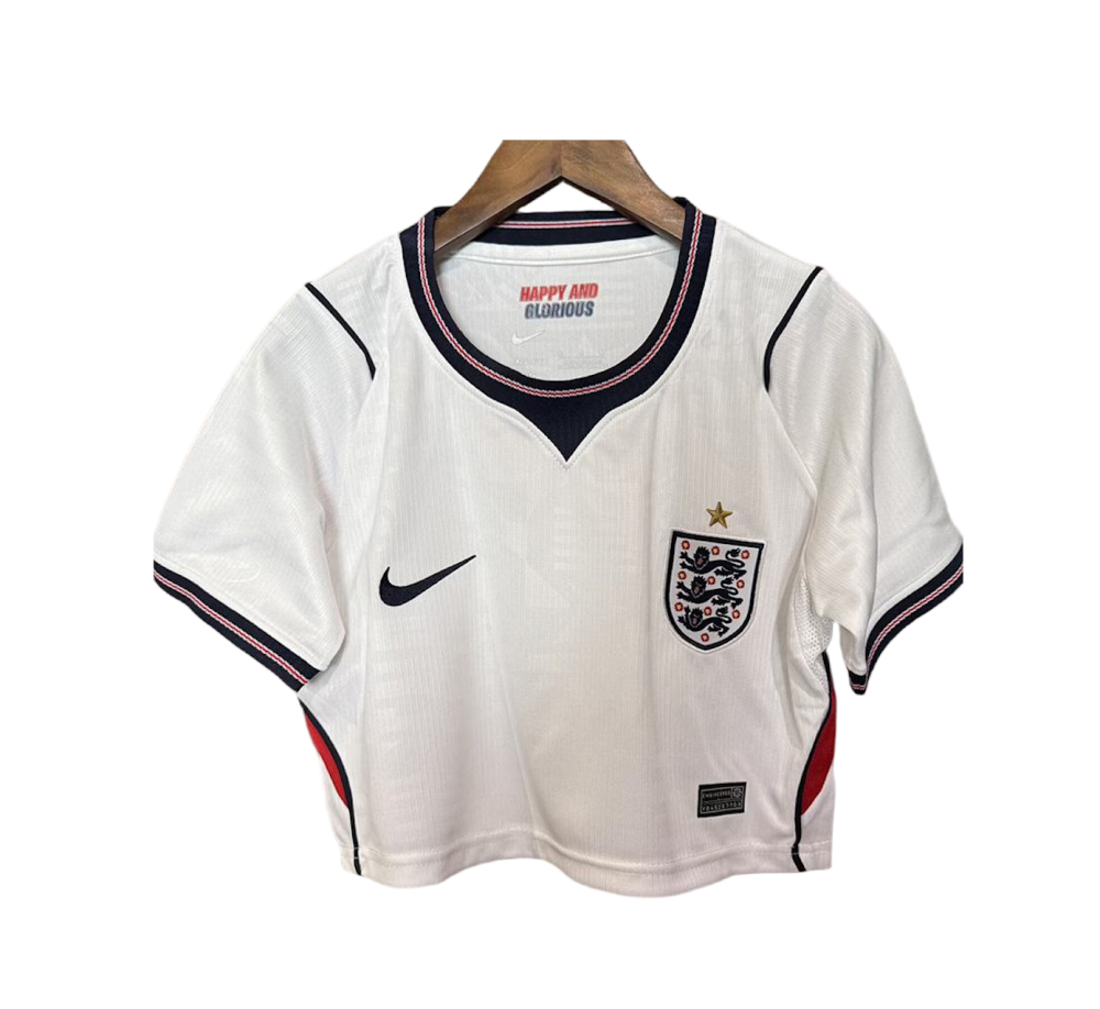England Soccer Jersey Women's Home Crop Top World Cup 2026