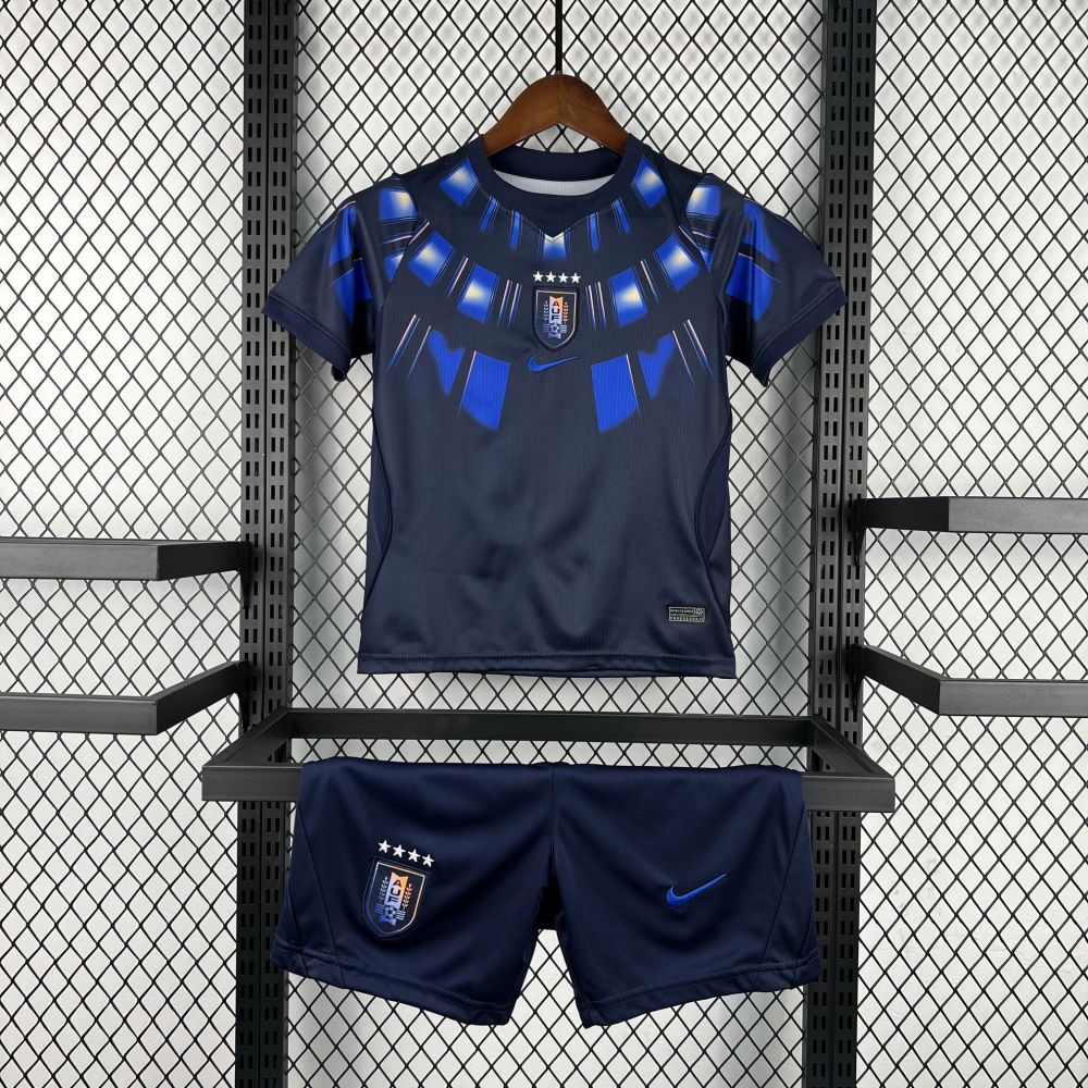 Uruguay Football Jersey Away Kids Kit Jersey+Shorts World Cup 2026