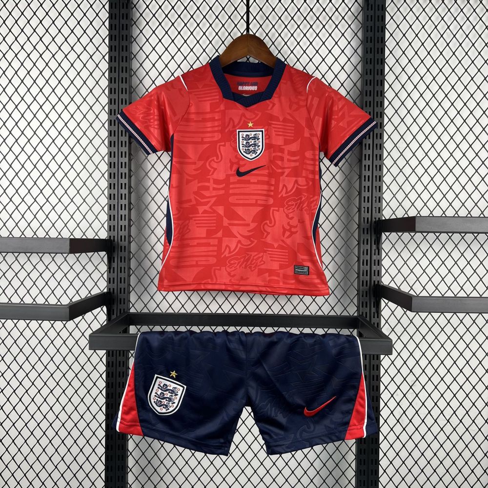 England Soccer Jersey Away Kids Kit Jersey+Shorts World Cup 2026
