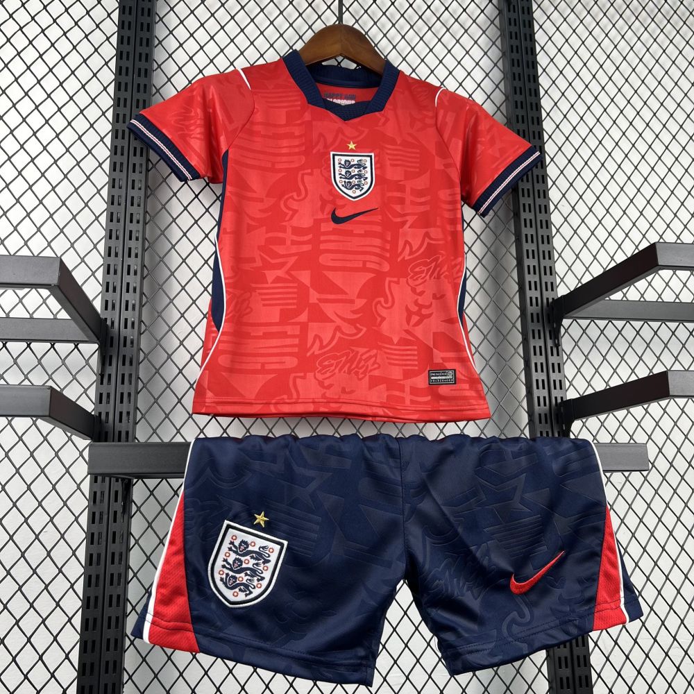 England Soccer Jersey Away Kids Kit Jersey+Shorts World Cup 2026