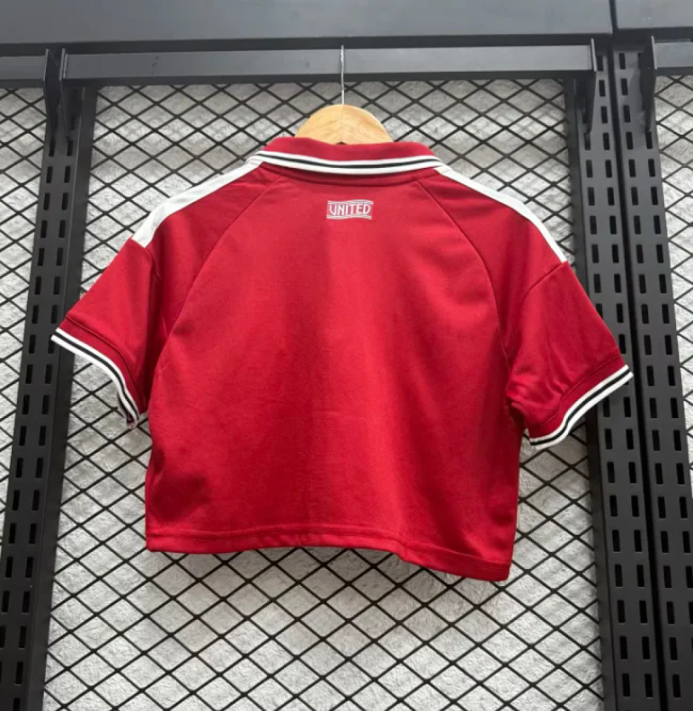 Manchester United Football Jersey Home  Women's Crop Top 2026/27