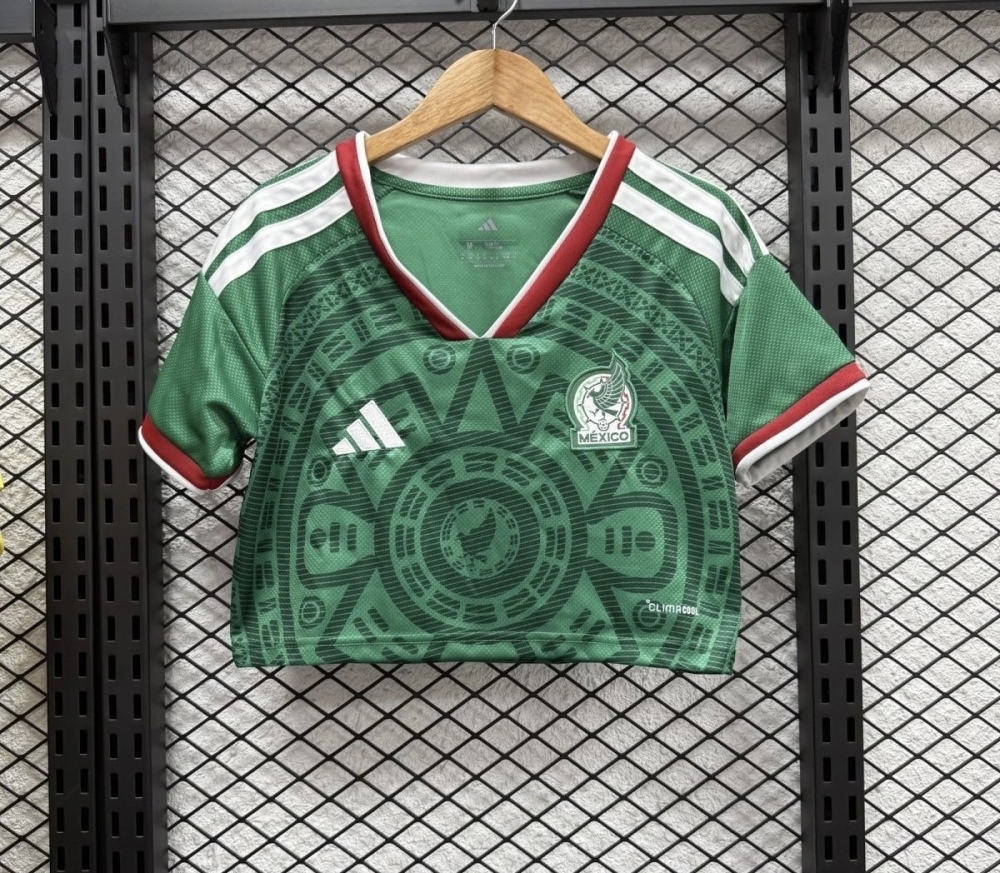Mexico Soccer Jersey Home Women's Crop Top World Cup 2026