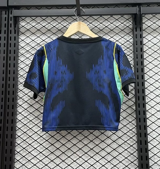 Brazil Soccer Jersey Women's Away Crop Top World Cup 2026