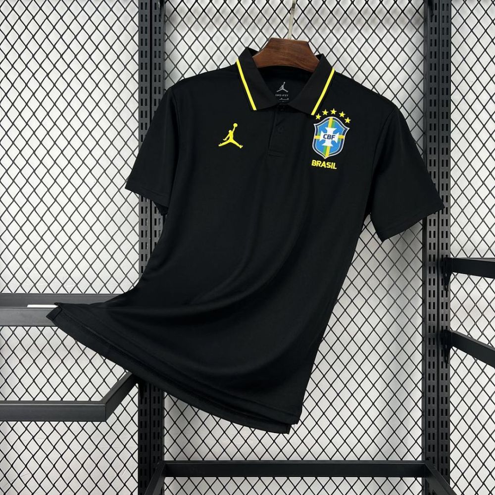 Brazil Football Jersey Pre-Match Polo Custom Shirt World Cup 2026