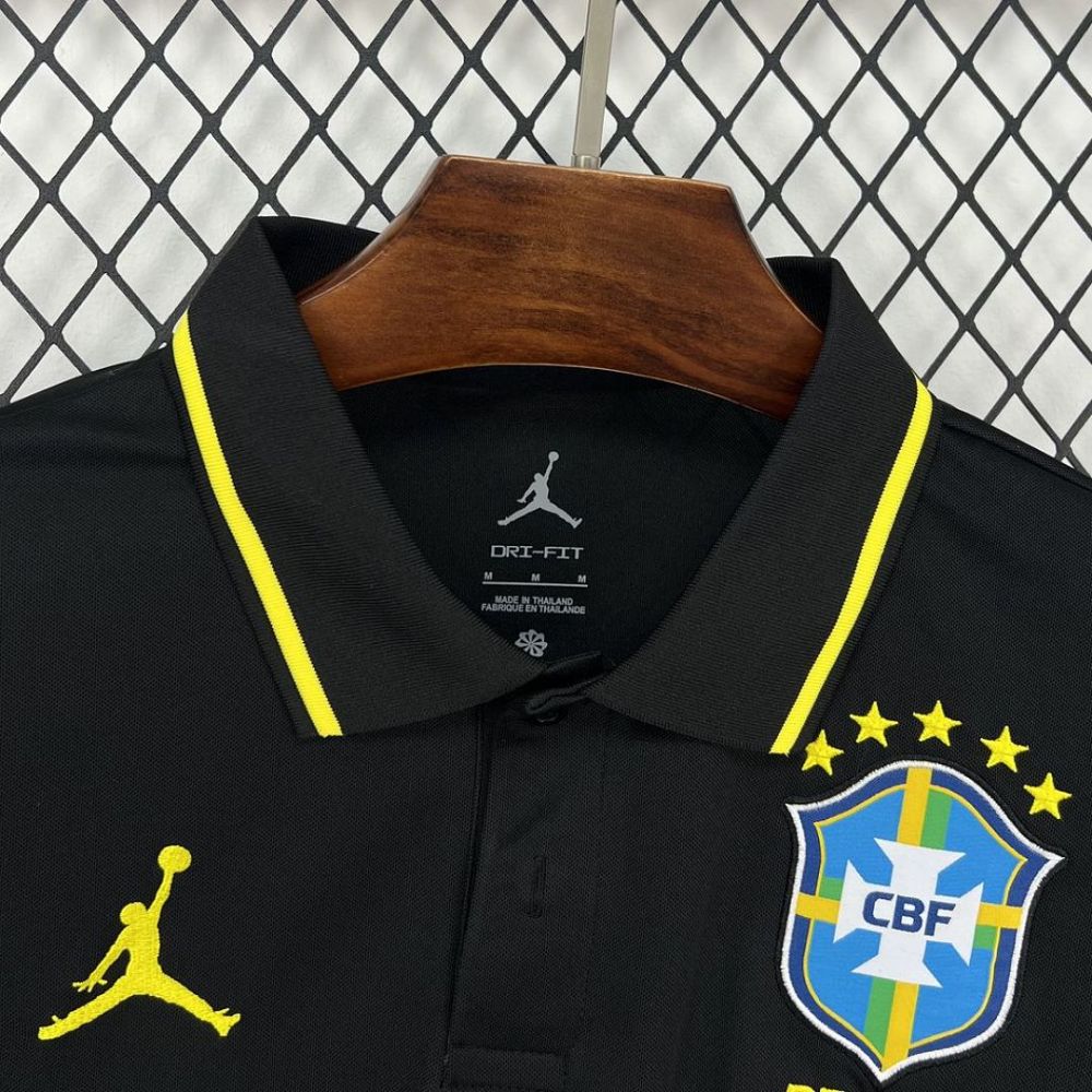 Brazil Football Jersey Pre-Match Polo Custom Shirt World Cup 2026