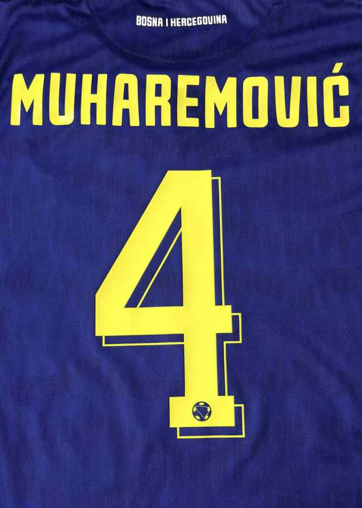 MUHAREMOVIĆ #4 Bosnia and Herzegovina Football Jersey Home Shirt World Cup 2026-27