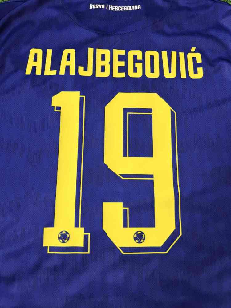 ALAJBEGOVIĆ #19 Bosnia and Herzegovina Football Jersey Home Shirt World Cup 2026-27
