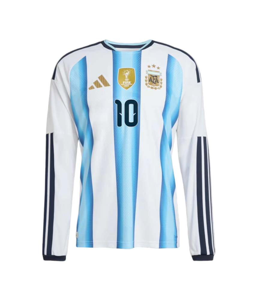 MESSI #10 Argentina Authentic Soccer Jersey Home Long Sleeve Shirt World Cup 2026