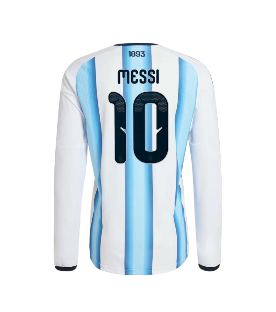 MESSI #10 Argentina Authentic Soccer Jersey Home Long Sleeve Shirt World Cup 2026
