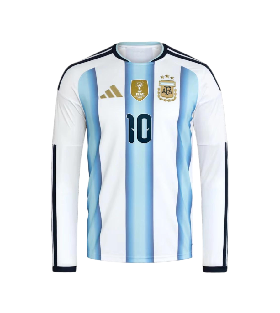 MESSI #10 Argentina Soccer Jersey Home Long Sleeve Custom Shirt World Cup 2026