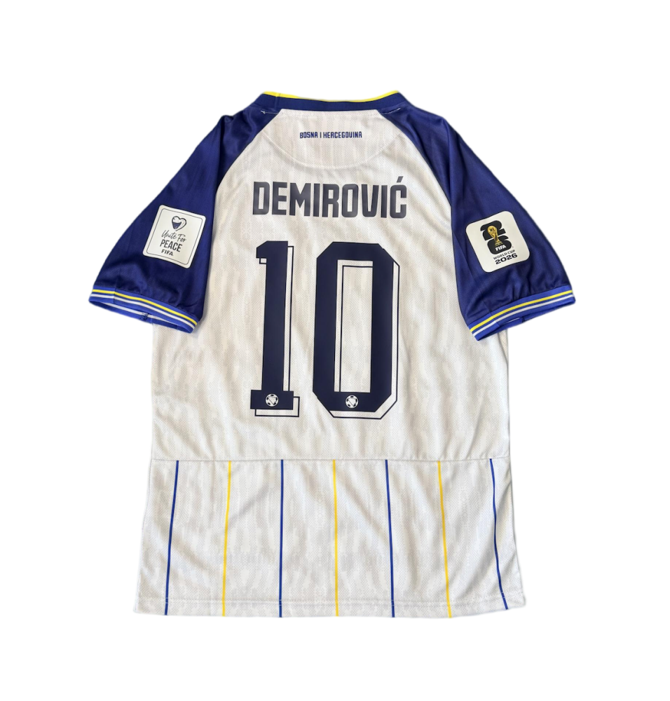 DEMIROVIĆ #10 Bosnia and Herzegovina Football Jersey Away Shirt World Cup 2026-27