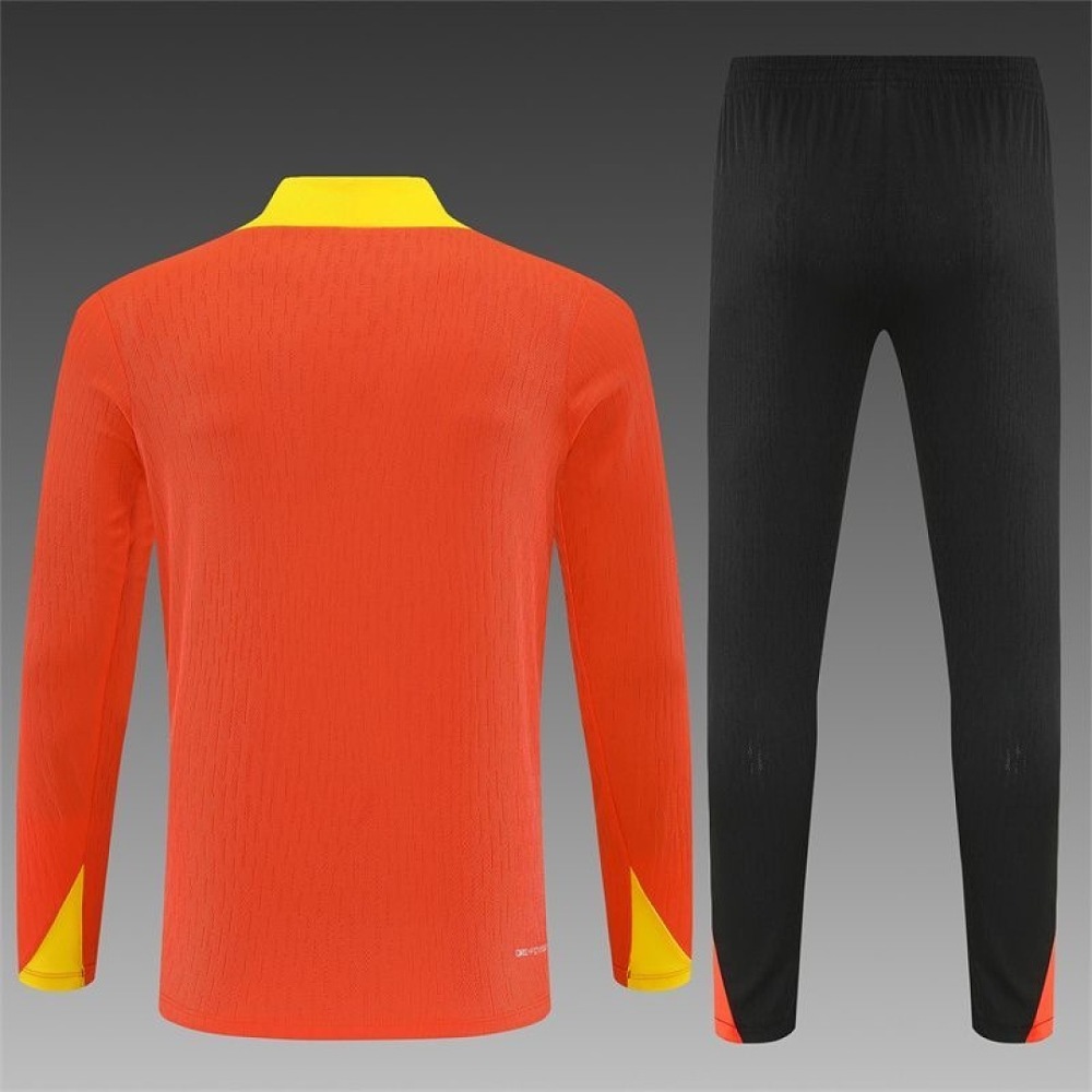 Adults & Kids Brazil Training Kit (Sweatshirt+Pants) Orange World Cup 2026