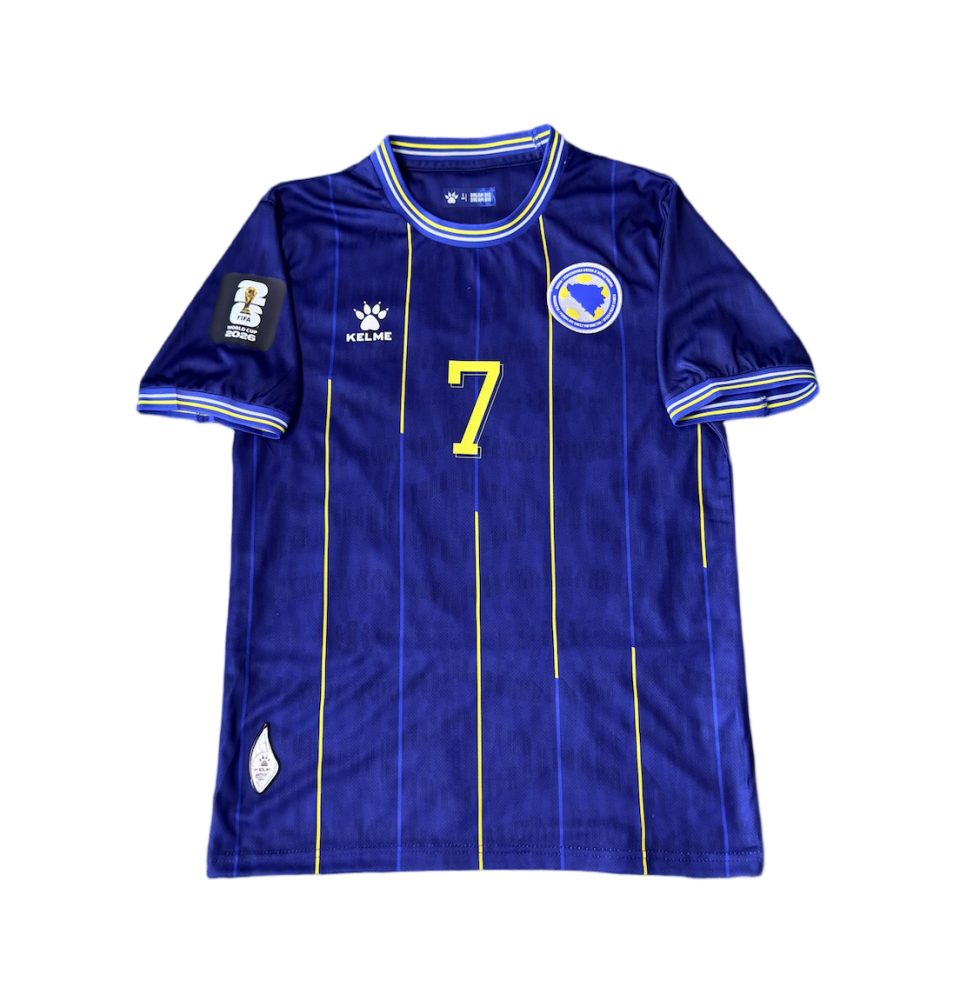 DEDIĆ #7 Bosnia and Herzegovina Football Jersey Home Shirt World Cup 2026-27