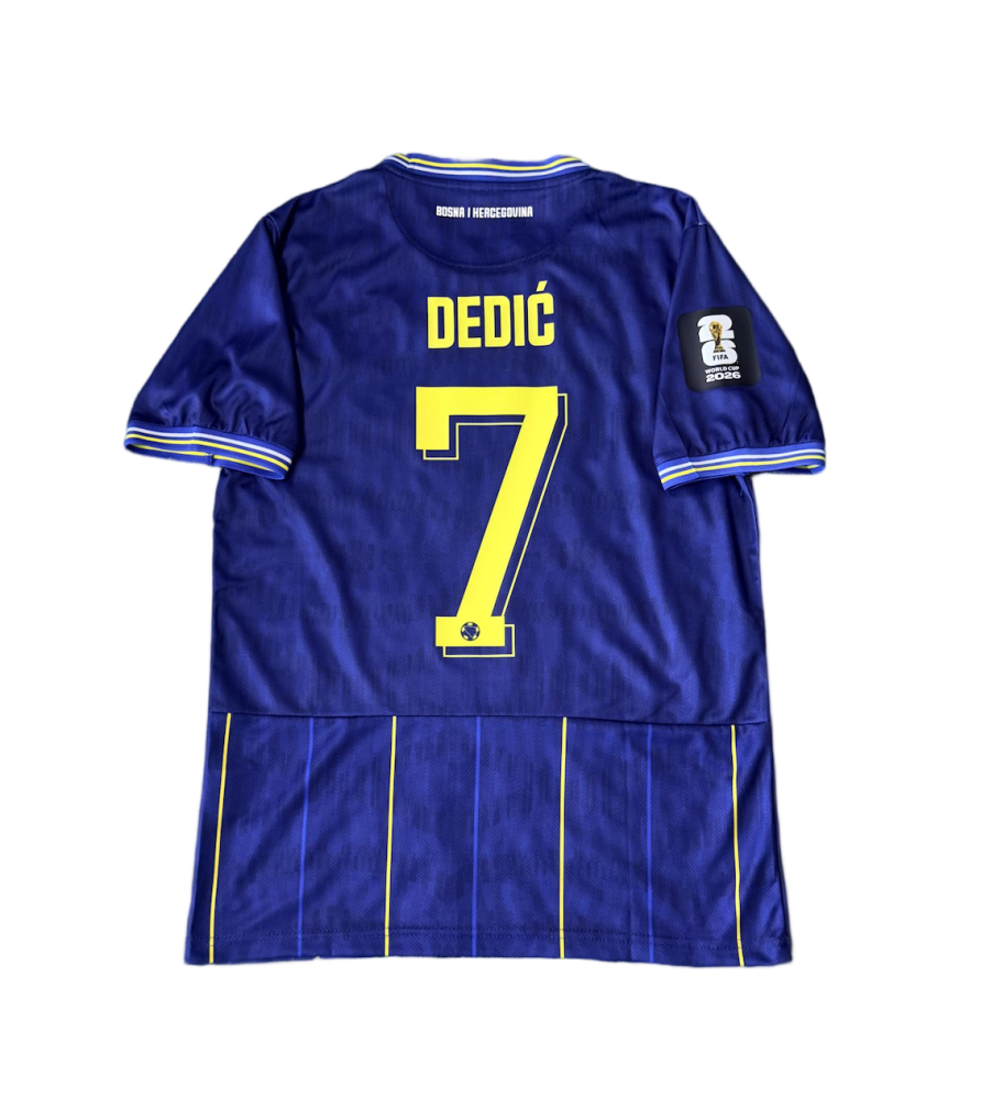 DEDIĆ #7 Bosnia and Herzegovina Football Jersey Home Shirt World Cup 2026-27